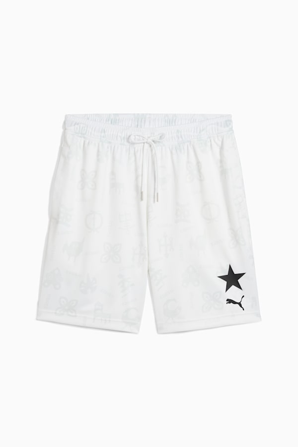 Ghana All-Over Print 6" Shorts Unisex, PUMA White-PUMA Black, extralarge-GBR